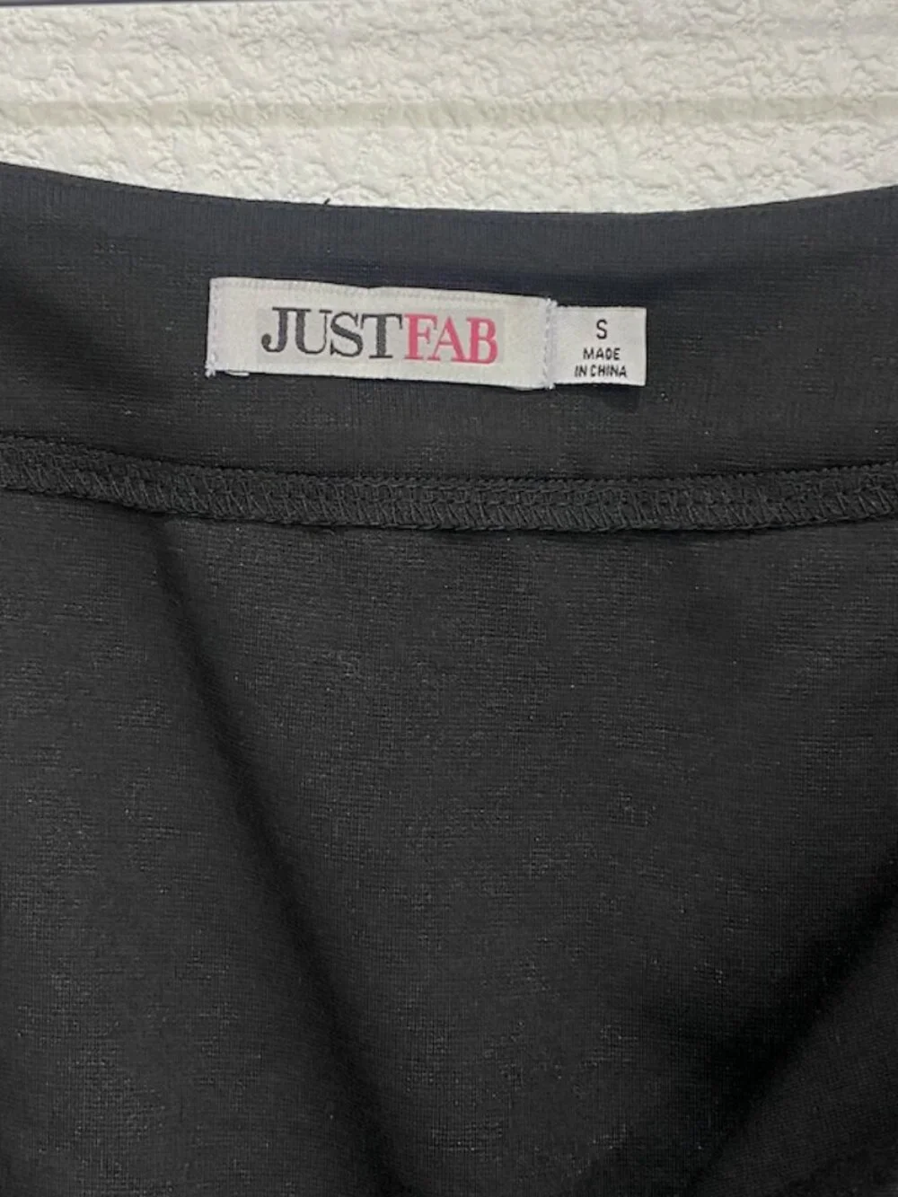 JustFab Asymmetrical Zip Midi Pencil Skirt Black S - Picture 7 of 7